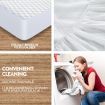 DreamZ Mattress Protector Topper Polyester Cool Cover Waterproof Super King