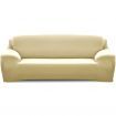 Easy Fit Stretch Couch Sofa Slipcovers Protectors Covers 3 Seater Cream