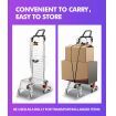 Foldable Shopping Cart Trolley Stainless Steel Basket Luggage Grocery Portable