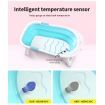 Baby Bath Tub Infant Toddlers Foldable Bathtub Folding Safety Bathing ShowerBlue