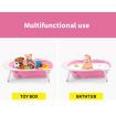 Baby Bath Tub Infant Toddlers Foldable Bathtub Folding Safety Bathing ShowerPink