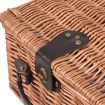 2 Person Picnic Basket Wicker Baskets Set Insulated Outdoor Blanket Gift Storage