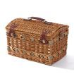 Wicker 4 Person Picnic Basket Baskets Set Outdoor Blanket Deluxe Gift Storage