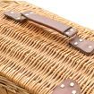 Wicker 4 Person Picnic Basket Baskets Set Outdoor Blanket Deluxe Gift Storage