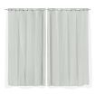2x Blockout Curtains Panels 3 Layers with Gauze Room Darkening 180x230cm White