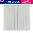 2x Blockout Curtains Panels 3 Layers with Gauze Room Darkening 180x230cm White
