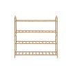 Levede Bamboo Shoe Rack Storage Wooden Organizer Shelf Stand 4 Tiers Layers 80cm