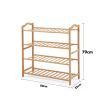 Levede Bamboo Shoe Rack Storage Wooden Organizer Shelf Stand 4 Tiers Layers 80cm