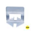 600x 2MM Tile Leveling System Clips Levelling Spacer Tiling Tool Floor Wall