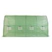 Greenhouse Plastic Cover Film Walk in Outdoor Garden Green House Tunnel 6X3X2M