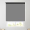 Modern Blockout Roller Blinds Curtain Full Sun Shading Dark Grey 150cmx210cm