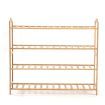 Levede Bamboo Shoe Rack Storage Wooden Organizer Shelf Stand 4 Tiers Layers 90cm