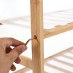 Levede Bamboo Shoe Rack Storage Wooden Organizer Shelf Stand 4 Tiers Layers 90cm