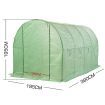 Greenhouse Plastic Film Shed Walk in Outdoor Garden Green House Tunnel Frame