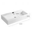 Ceramic Basin Bathroom Wash Counter Top Hand Wash Bowl Sink Vanity Above Basins