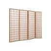 Levede 4 Panel Free Standing Foldable  Room Divider Privacy Screen Wood Frame