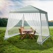 Mountview Pop Up Marquee Gazebo 3x3m Outdoor Canopy Wedding Tent Mesh Side Wall