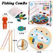 Magnetic Wooden Fishing Game Toy for Toddlers