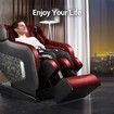 HOMASA 4D Electric Massage Recliner Chair Zero Gravity Massager Red