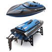 Racing Boat Remote Control with 25KM/H High Speed 4 Channels Electric Blue