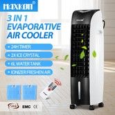 Maxkon 3 In 1 Portable Evaporative Air Cooler Purifier Remote Air Humidifier