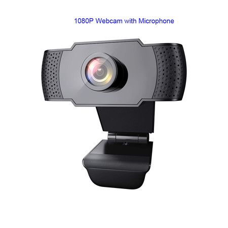 1080P Webcam with Microphone, Wansview USB 2.0 Desktop Laptop Computer Web Camera with Auto Light Correction, Plug and Play, for Windows Mac OS, for Video Streaming, Conference, Gaming, Online Classes