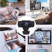 1080P Webcam with Microphone, Wansview USB 2.0 Desktop Laptop Computer Web Camera with Auto Light Correction, Plug and Play, for Windows Mac OS, for Video Streaming, Conference, Gaming, Online Classes