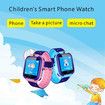 Q12B 1.44 inch Touch Screen Kids Smart Watch Front-facing Camera Safety Zone Alarm -NO PGS-blue