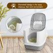 Cat Litter Box House Tray Large Fully Enclosed Hooded Kitty Toilet Furniture Pet Training