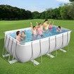 Bestway Rectangular Above Ground Swimming Pool Portable Backyard Pool with Pump