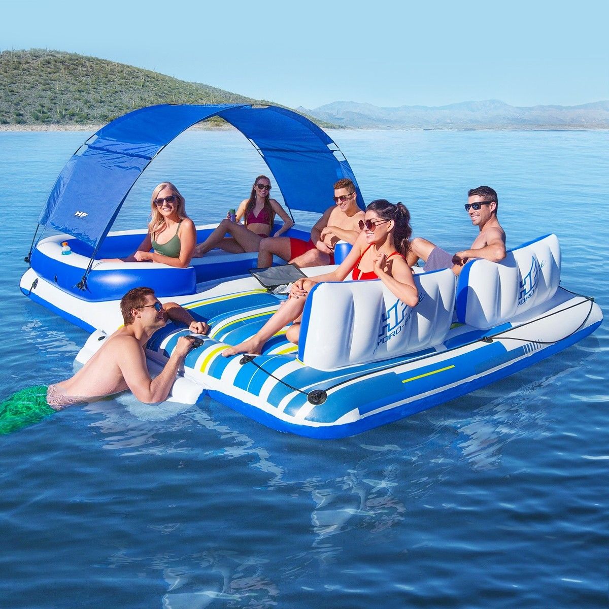 6 person floating island costco