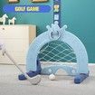 Kids Basketball Hoop Stand Set Golf Game Football Gate Ring Toss Activity Centre Outdoor Indoor Adjustable 4-in-1