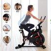 Genki Spin Bike Aerobic Training Exercise Bike with Adjustable Resistance