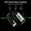 Heart Rate Monitor Fitness Tracker S5 Activity Watch Pedometer IP68 Waterproof Sleep Step Counter Women Men Black