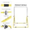 Genki Expandable Steel Gymnastic Bar Kids Junior Training Horizontal Kip Bar Yellow