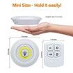 LED Under Cabinet Light Remote Control Battery Operated Closet Wardrobe Bathroom set of 3