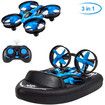 H36F Mini Drone Vehicle Boat 3 in 1 RC Quadcopter with Headless Mode 2.4G Remote Control One Key Return 360