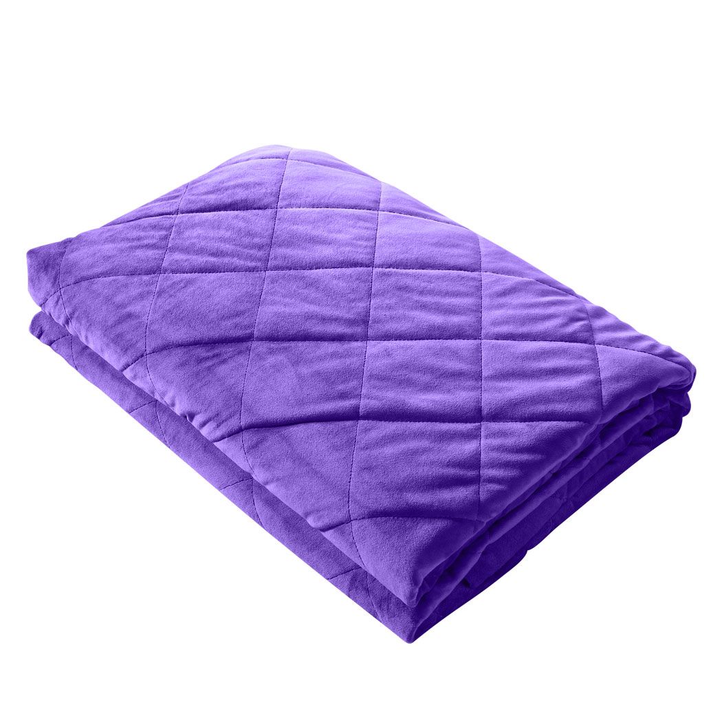DreamZ 2KG Kids Anti Anxiety Weighted Blanket Gravity Blankets Purple