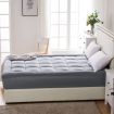 Dreamz Mattress Topper Bamboo Fibre Luxury Pillowtop Mat Protector Cover Double