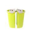 Flat Mop Bucket Floor Cleaner Set Stainless Steel Wet Dry Microfiber Mop Heads