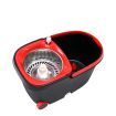 360° Spin Mop Bucket Set Spinning Stainless Steel Rotating Wet Dry  Black