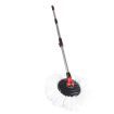 360° Spin Mop Bucket Set Spinning Stainless Steel Rotating Wet Dry  Black