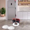 360° Spin Mop Bucket Set Spinning Stainless Steel Rotating Wet Dry  Black