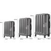 3pcs Luggage Sets Travel Hard Case Lightweight Suitcase TSA lock Dark Grey