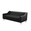 Couch High Stretch Sofa Lounge Cover Protector Recliner Slipcover 2 Seater Black