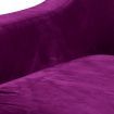 Sofa Cover Couch High Stretch Super Soft Plush Protector Slipcover 2 Seater Wine