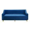 Sofa Cover Couch High Stretch Super Soft Plush Protector Slipcover 4 Seater Navy