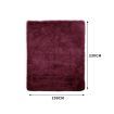 Designer Soft Shag Shaggy Floor Confetti Rug Carpet Decor 200x230cm Burgundy