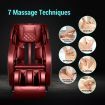 HOMASA 4D Electric Massage Recliner Chair Zero Gravity Massager Red