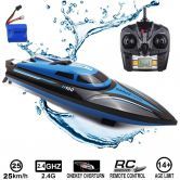 Racing Boat Remote Control with 25KM/H High Speed 4 Channels Electric Blue